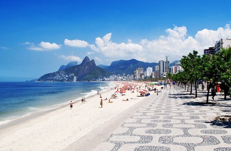 Praia de Ipanema em passeio pelo litoral do Rio de Janeiro